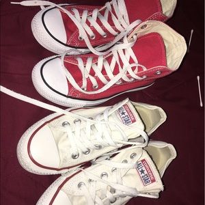 Red & white chucks