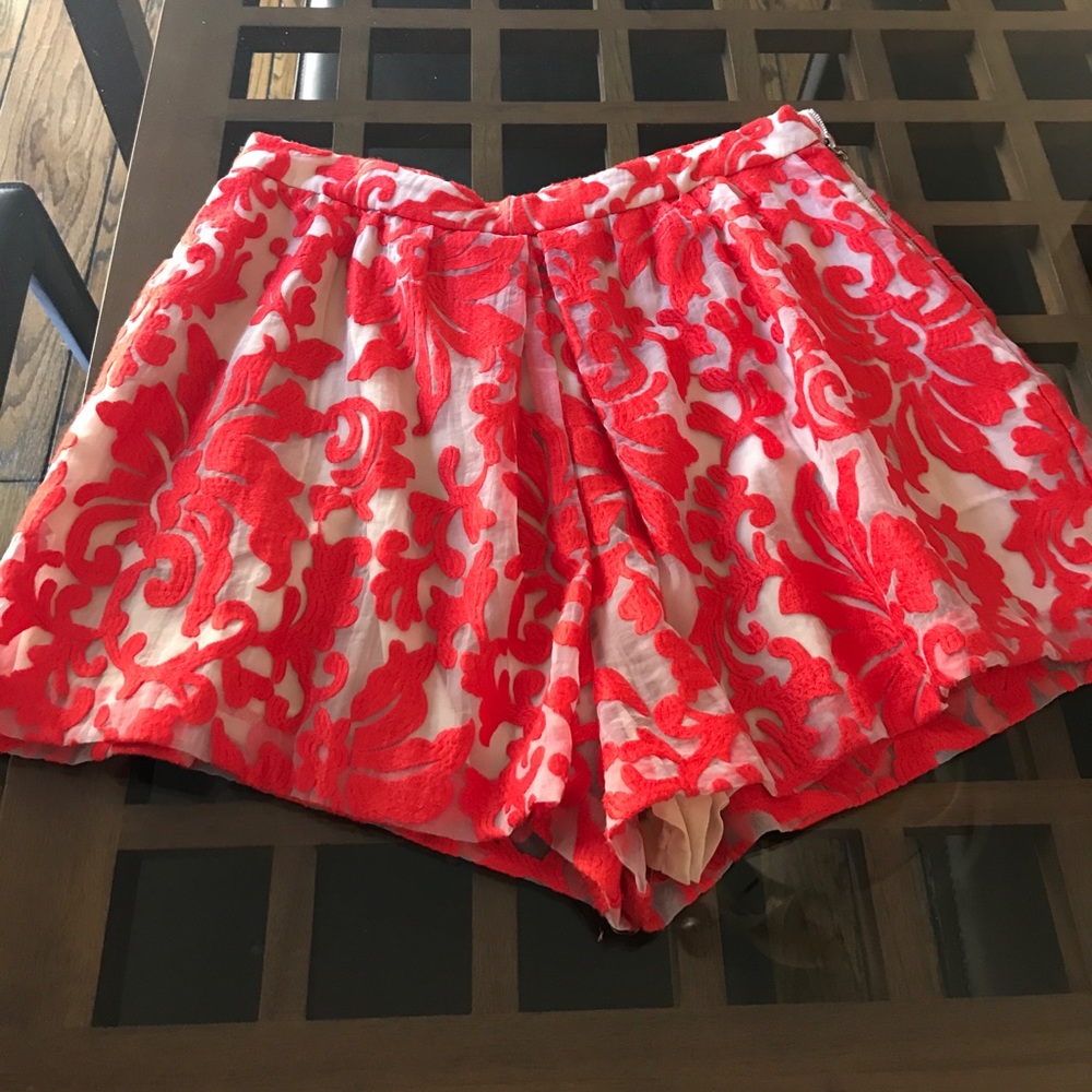 Red shorts with detail!