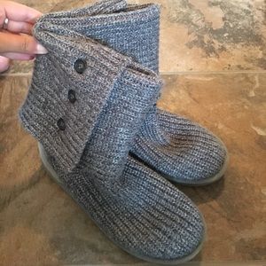 Heather Grey Knit Ugg boots