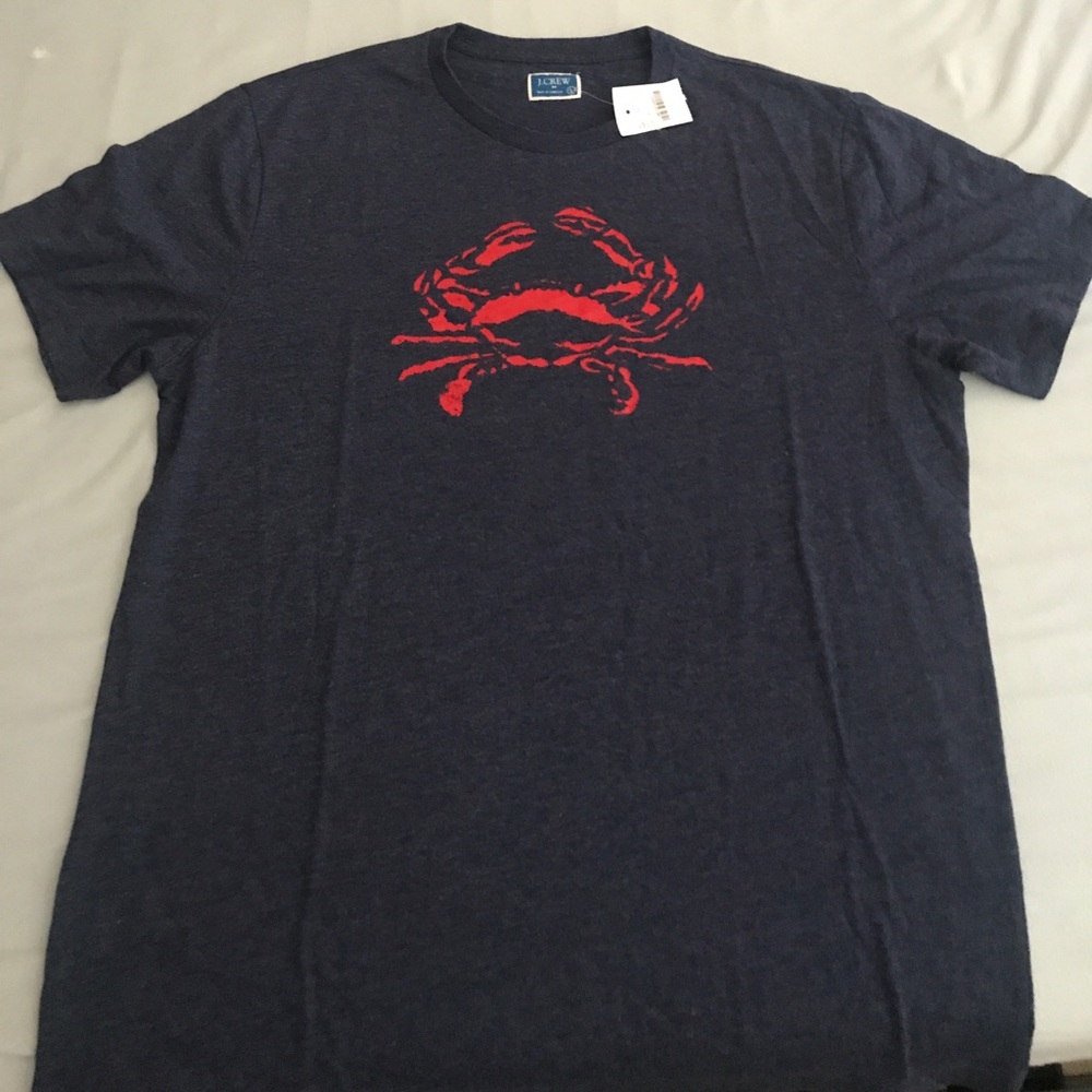 J Crew Crab Tee Shirt L BNWT