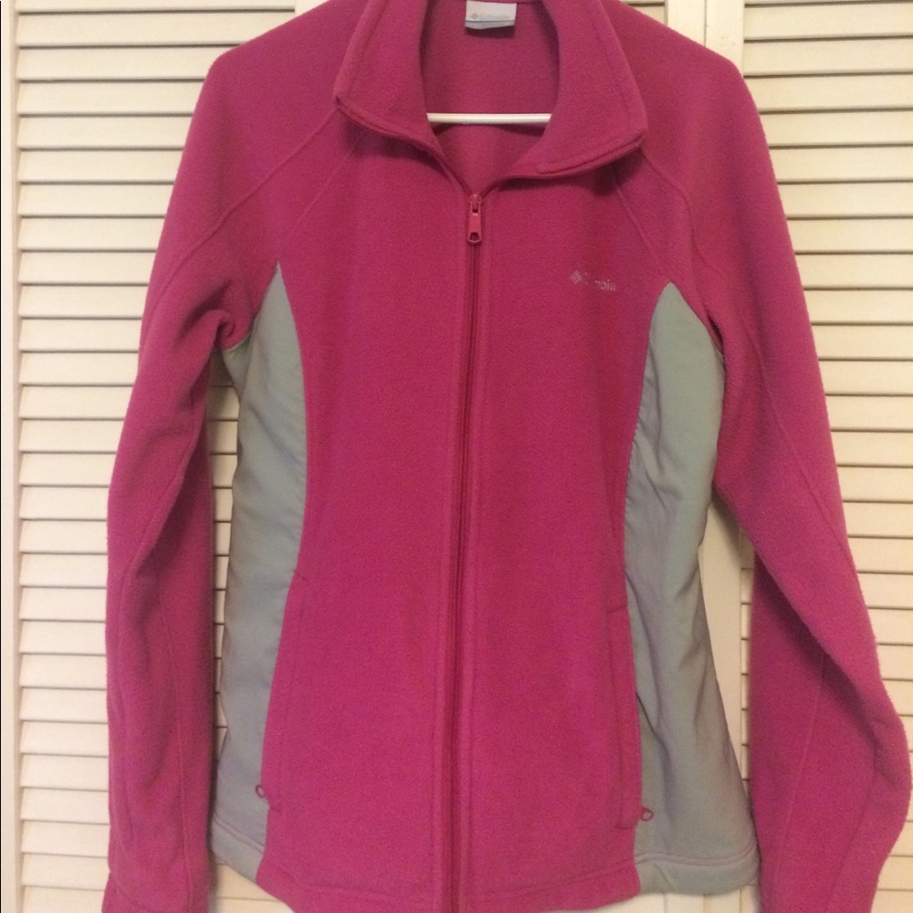 Pink Fleece Columbia Jacket - Gently Used!!