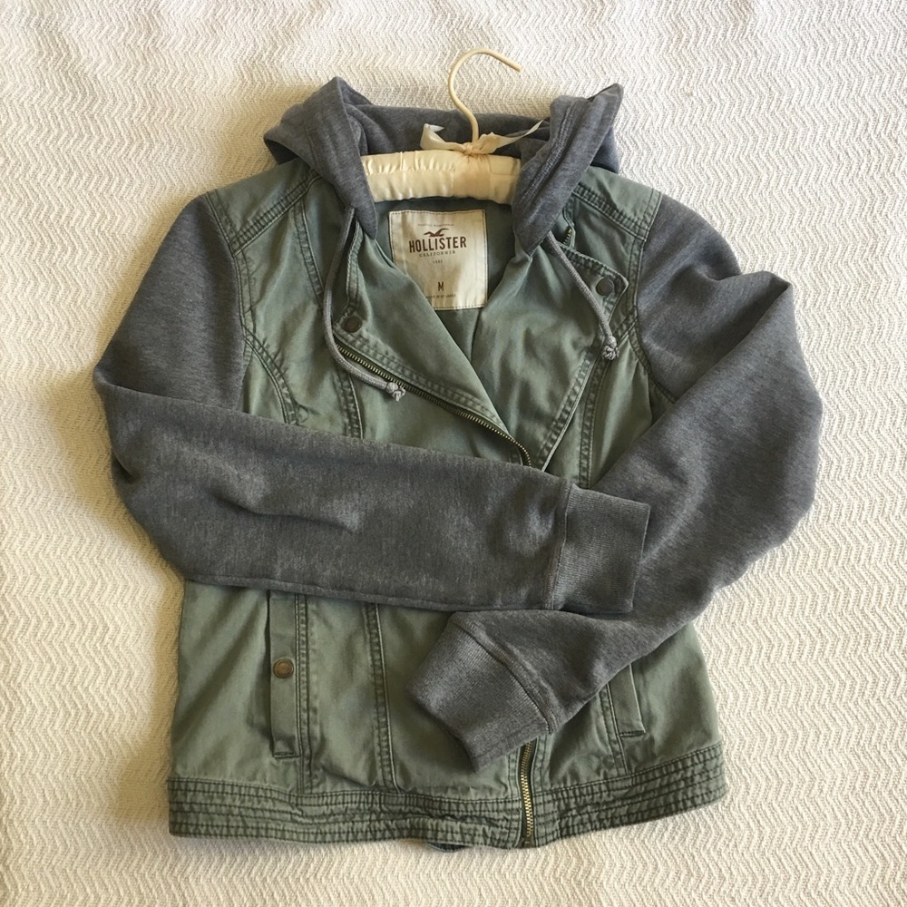 Hollister green jacket