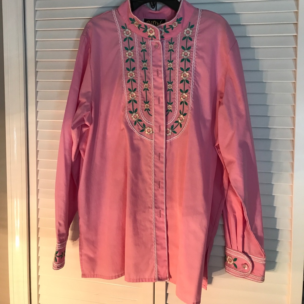Embroidered Bob Mackie Top