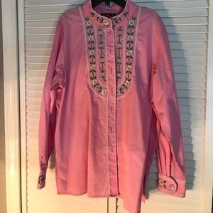 Embroidered Bob Mackie Top