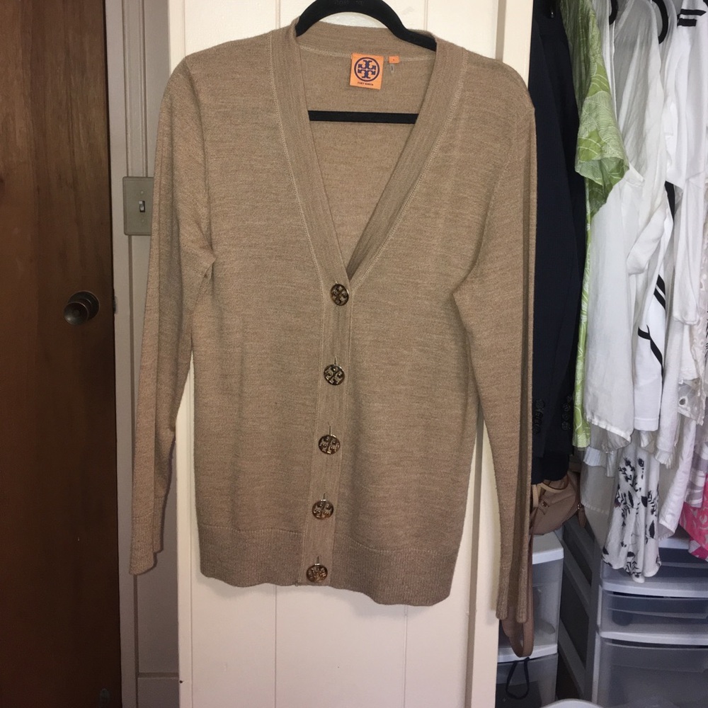 EUC Tory Burch Simone cardigan size L