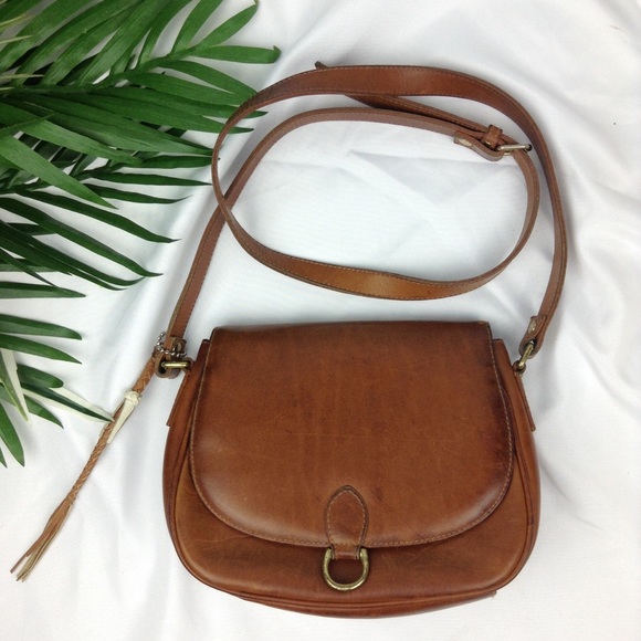 Bass Handbags - G.H Bass & Co. Rust Cross Body Satchel Bag