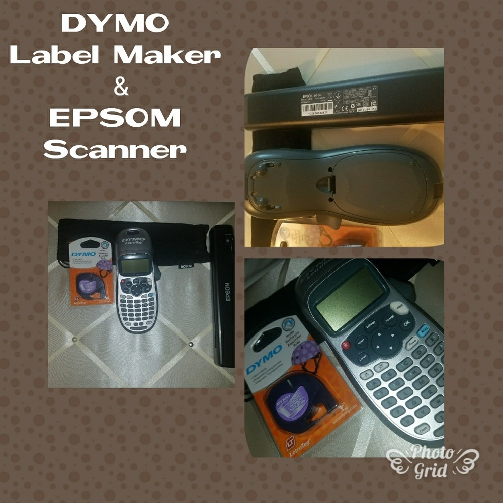 Label maker and portable scanner