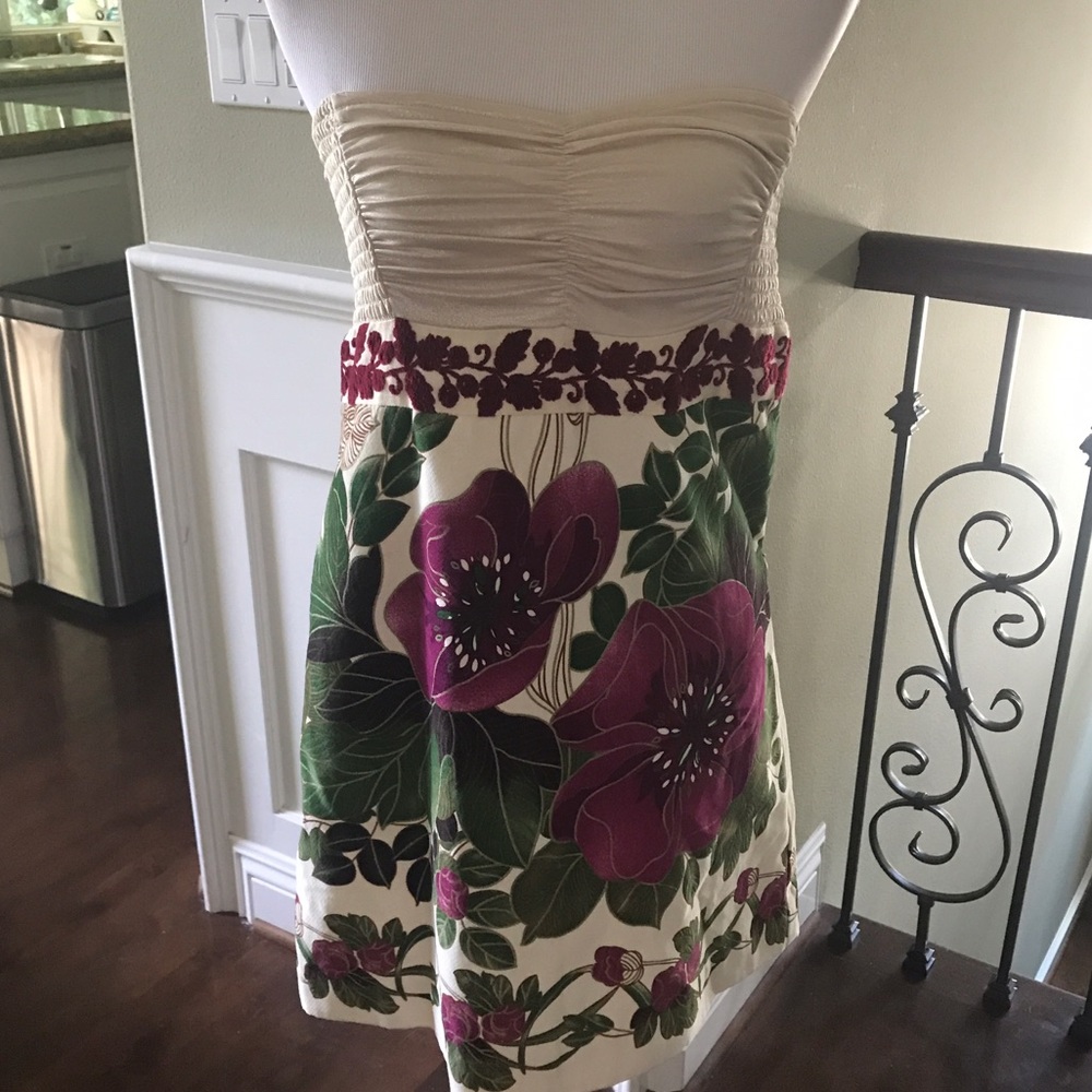 Free people removable strap flower and gold