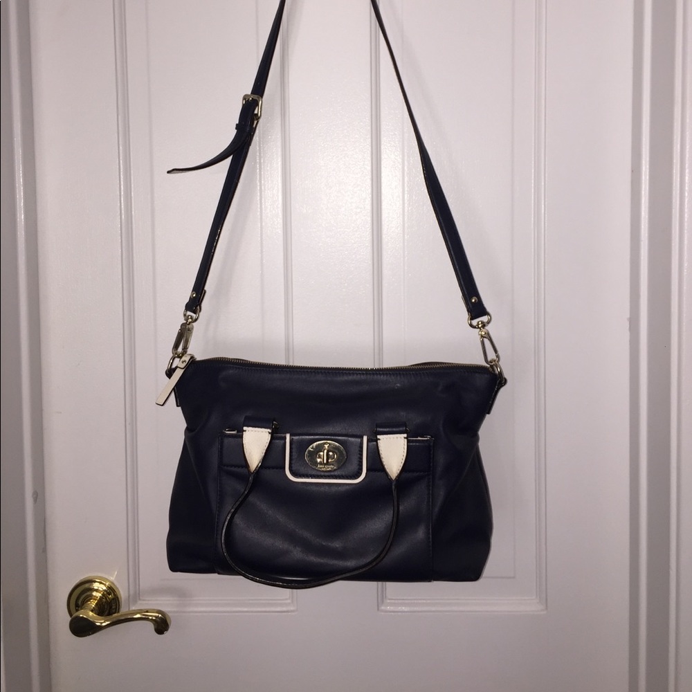 Blue Kate Spade cross body purse