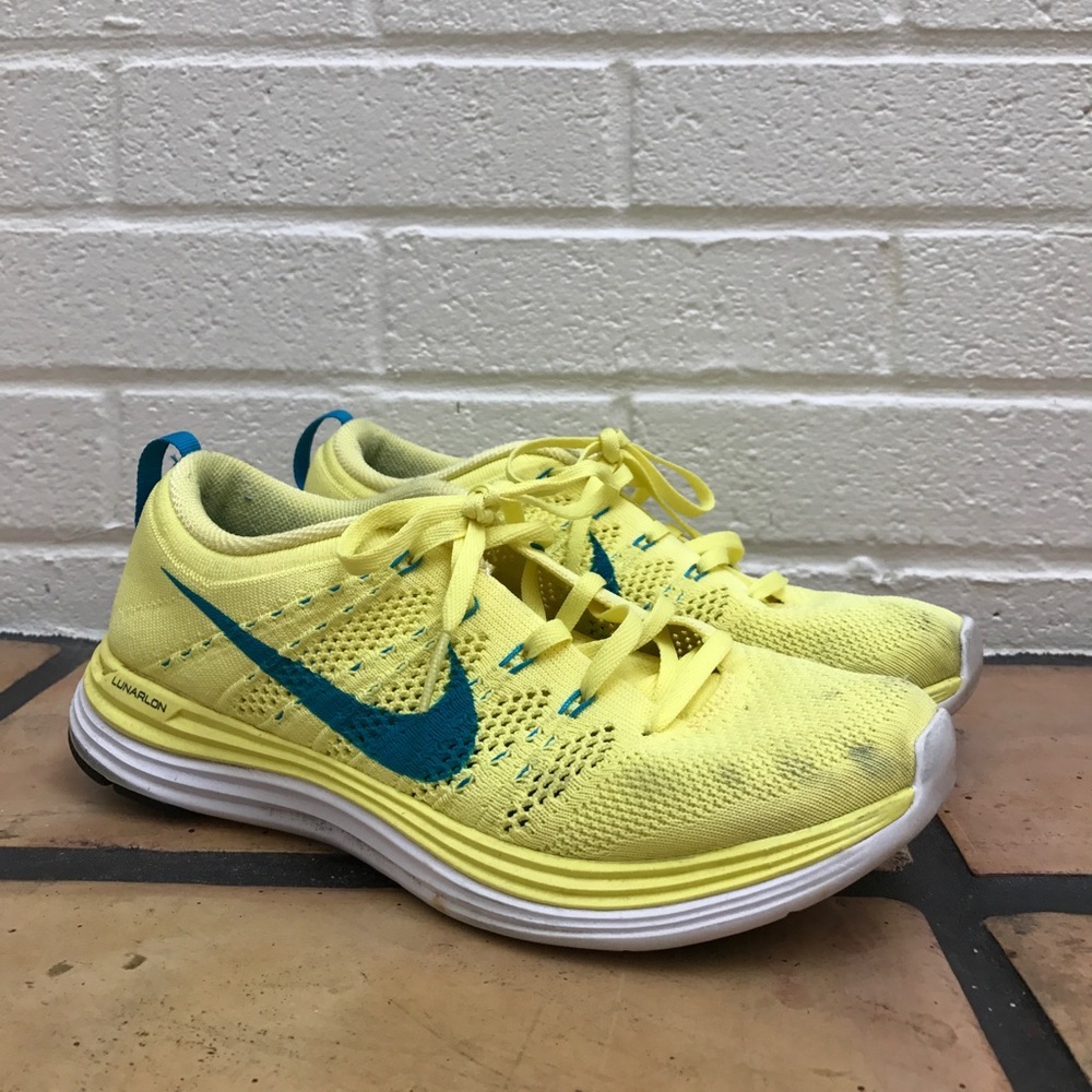 NIKE ✔️– Flyknit Lunar1 (yellow/turquoise)