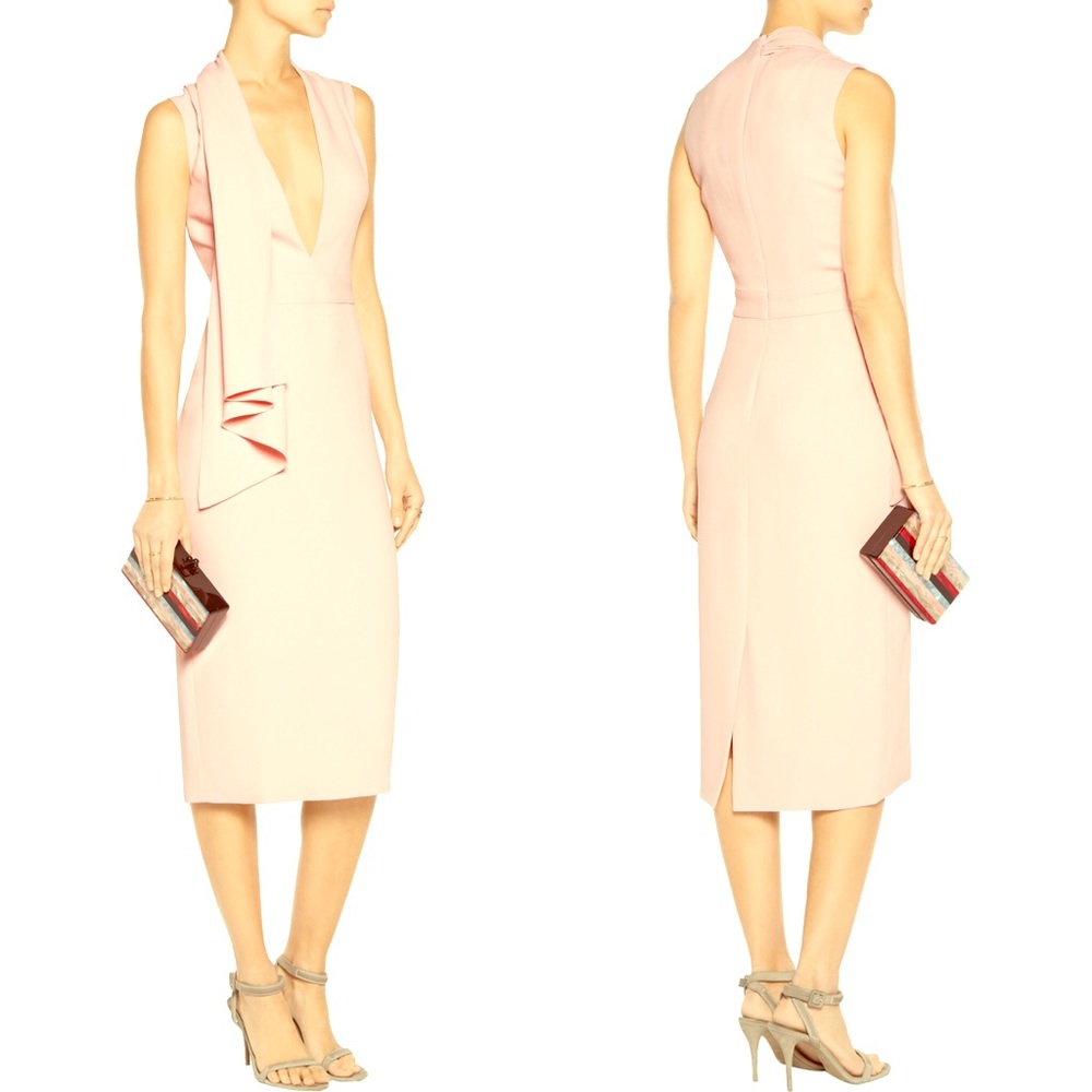 Cushnie Et Ochs Pale Pink Sheath Dress