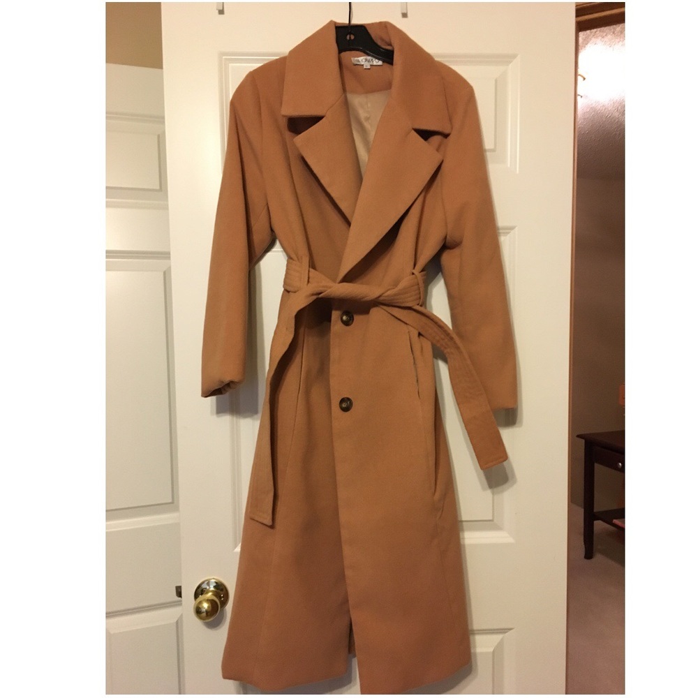 CAMEL COAT size L
