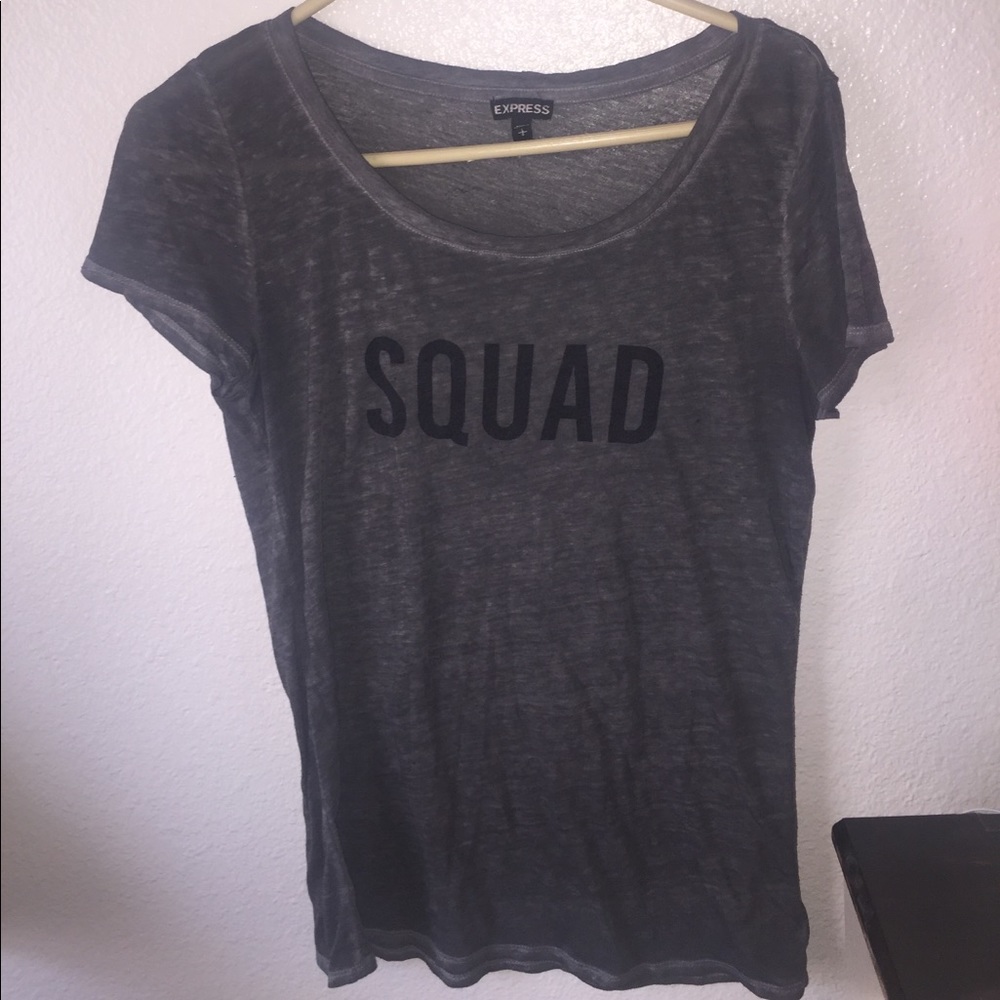 A grey sort of see through top
