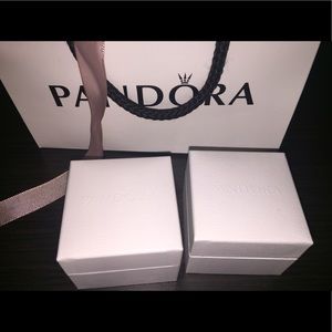 Pandora bag with two charm holder boxes (EMPTY)