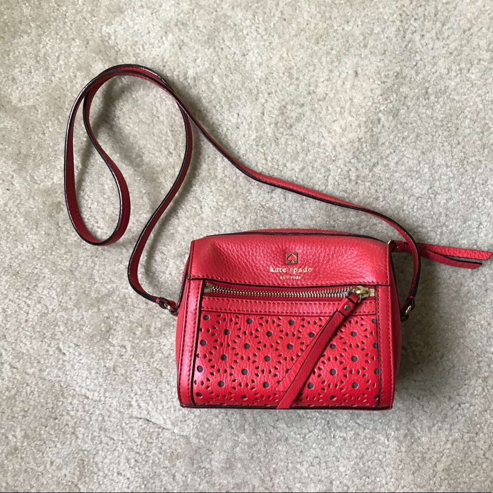 Ruby Red Kate Spade Shoulder Bag