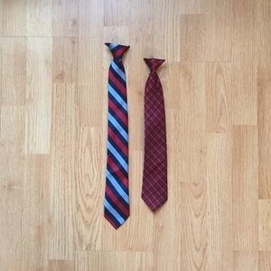 (Set of 2) Clip-on Kids Ties