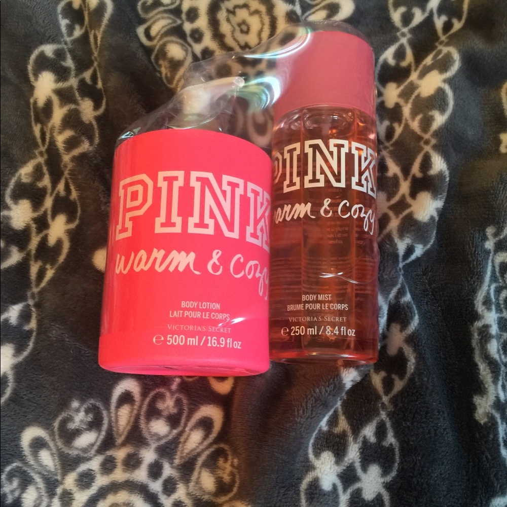 Pink lotion and mist