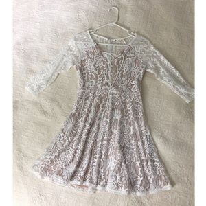 White lace dress