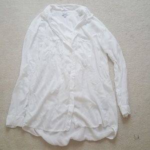 White oversize shirt