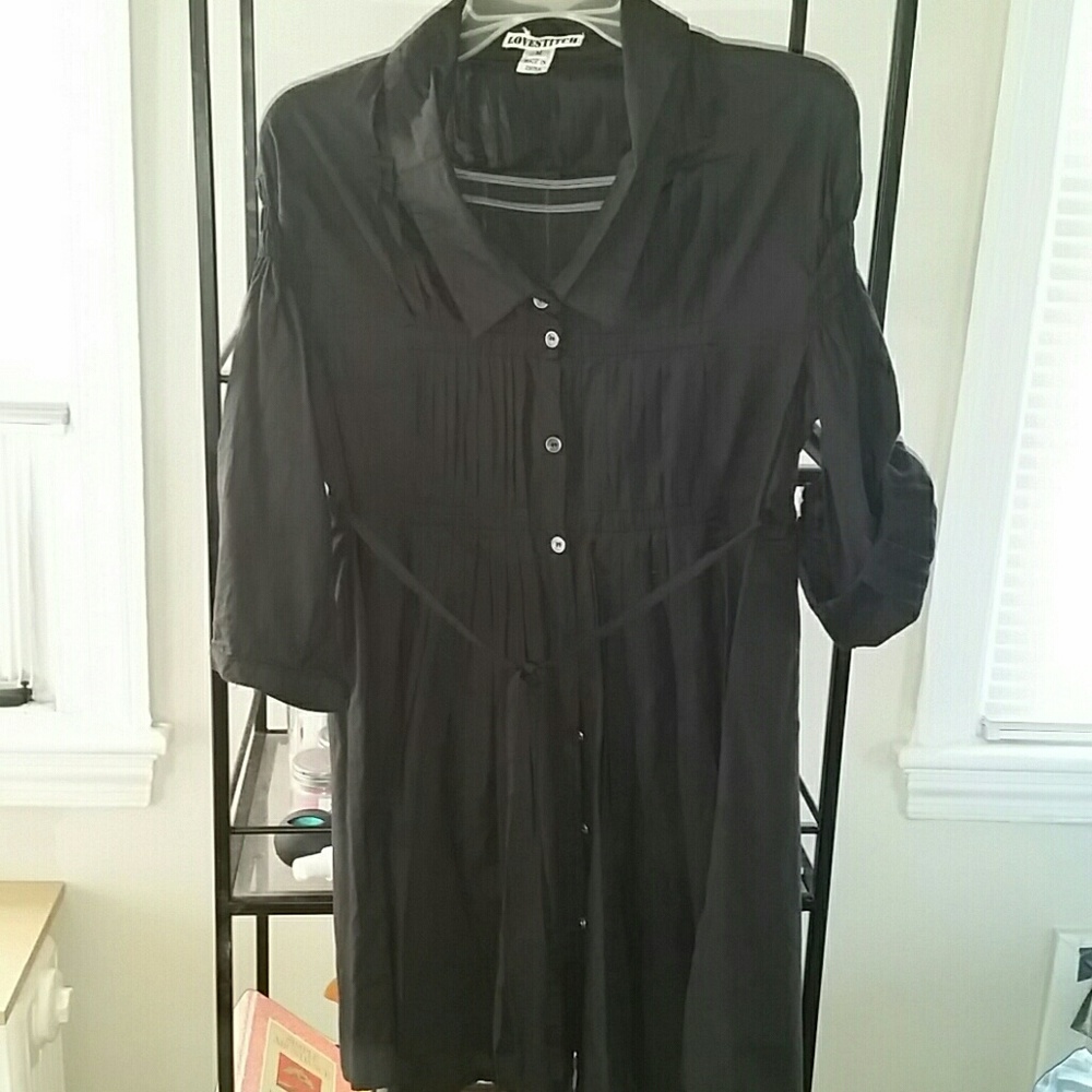 Love Stitch Mandarin Style Blouse