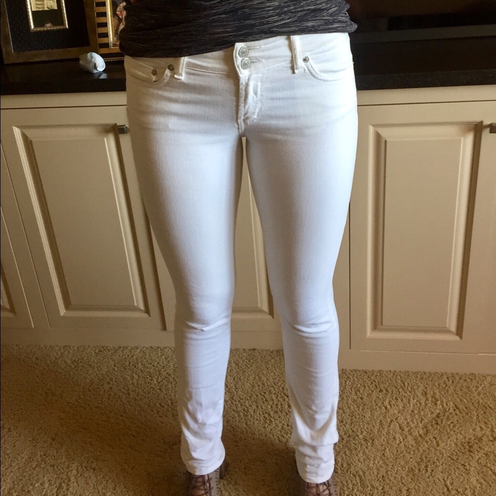 Red Engine Cinder Jeans (White)