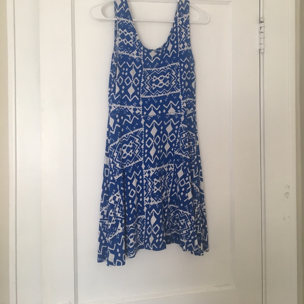 Blue cotton summer dress
