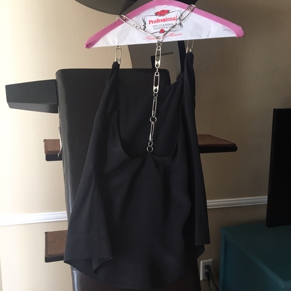 **SOLD** T-back unique silk top - Picture 2 of 7