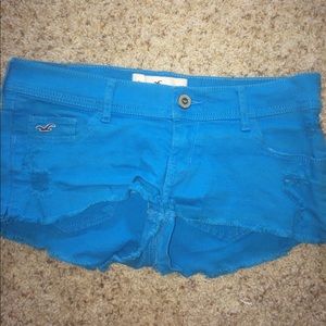 Blue hollister shorts
