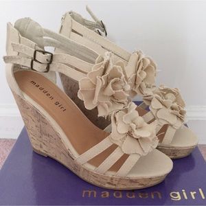 Steve Madden Floral Wedges