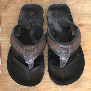 Men's A&F Leather Flip Flop