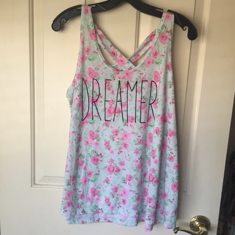 No boundaries 2XL floral tank top.