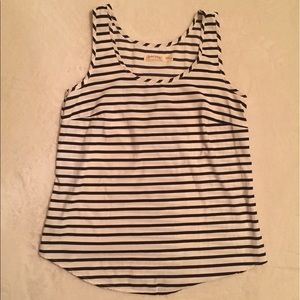 Black and white striped tank top