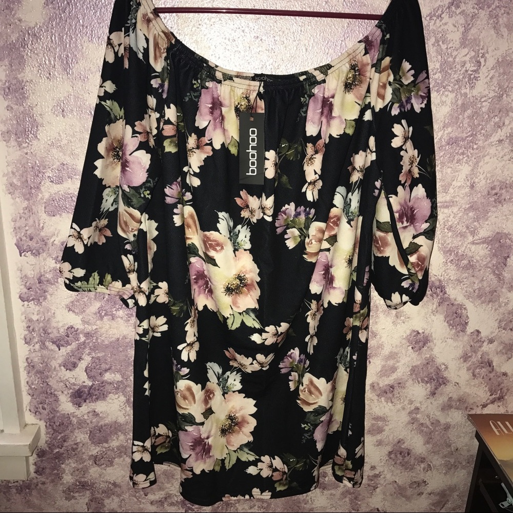 Boohoo Audrey Floral Shift Dress
