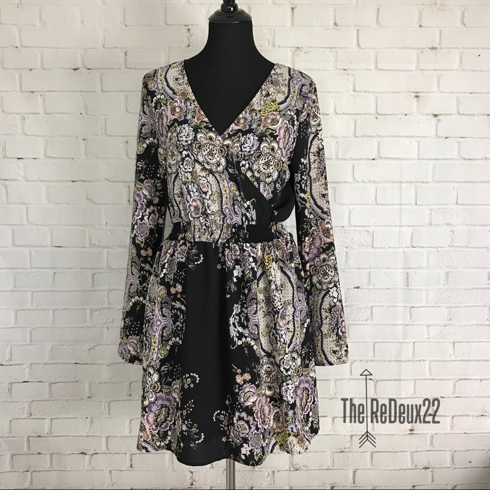 Xhilaration Bohemian Print Dress, Size Med NWOT