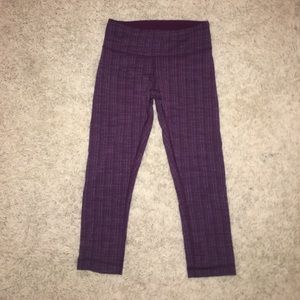Lululemon Purple Cropped Leggings