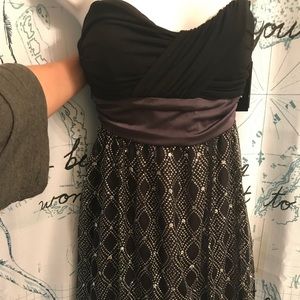 Black Evening dress with sparkles