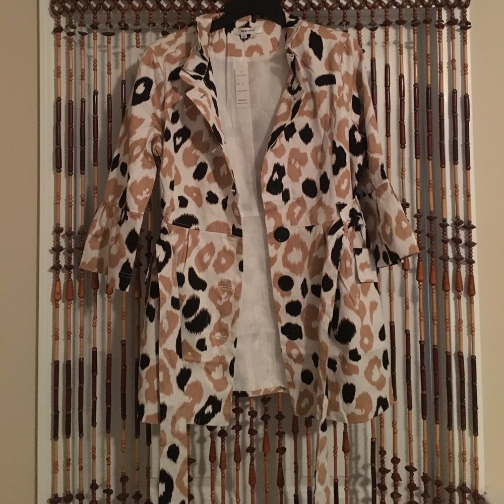 Khaki print jacket