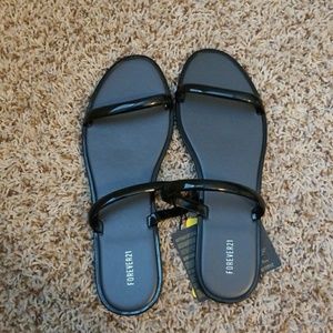 Forever 21 Two-Strap Jelly Sandals