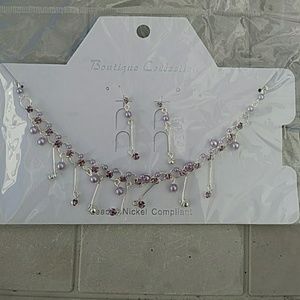 Necklace and earring set