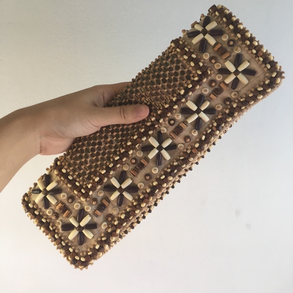MOYNA New York Handmade Beaded Clutch Bag