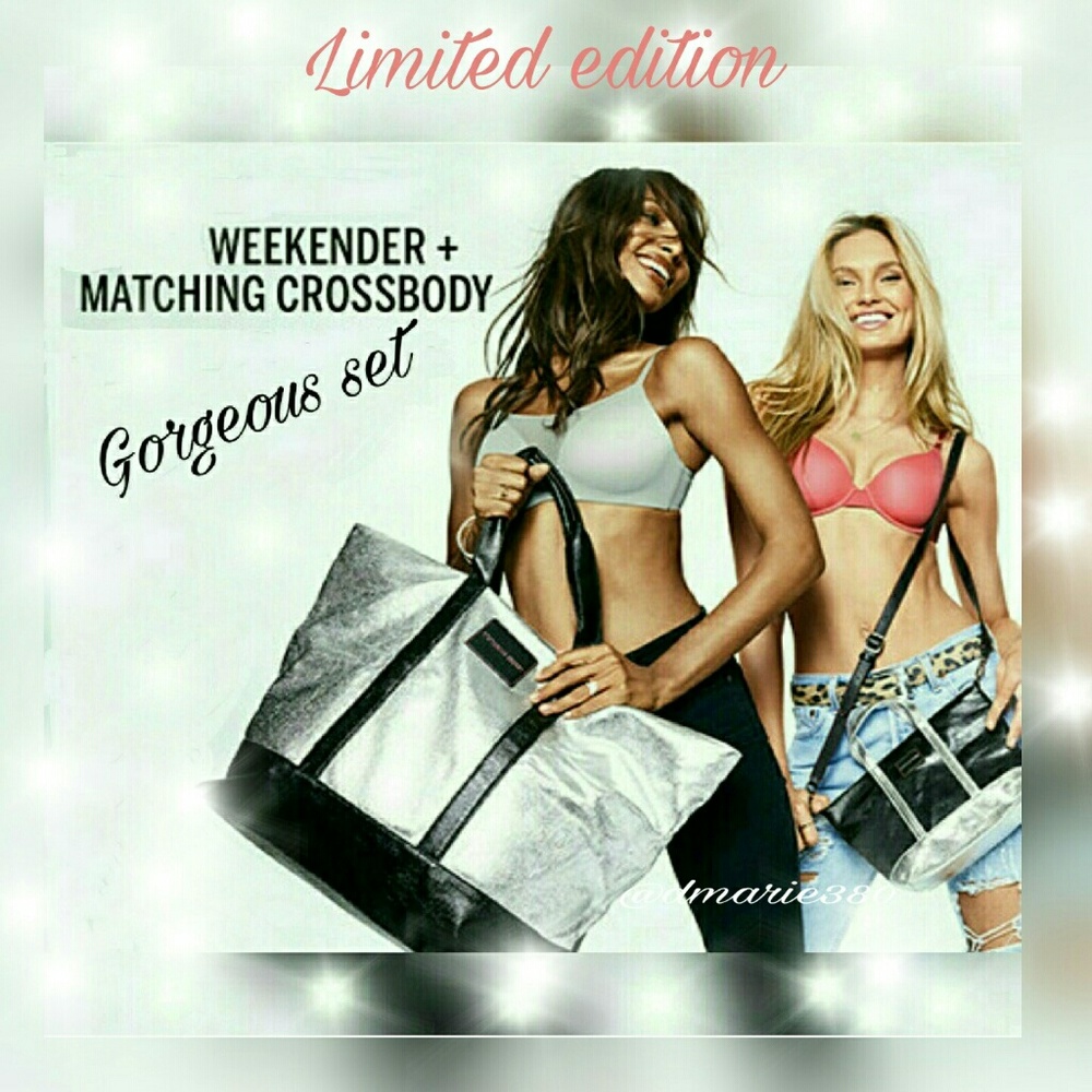 Victoria Secret weekender bag & crossbody set NWT