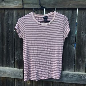 Pastel pink striped shirt