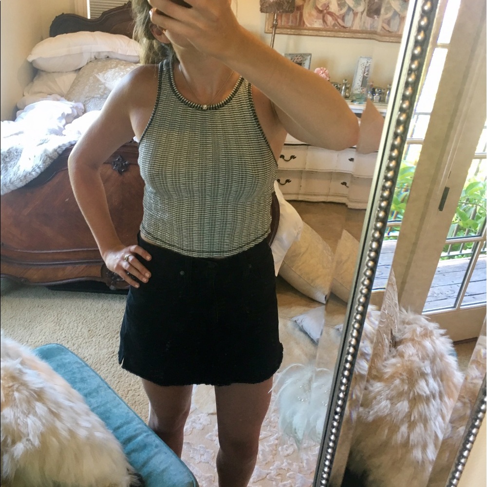 Free people striped cropped top!