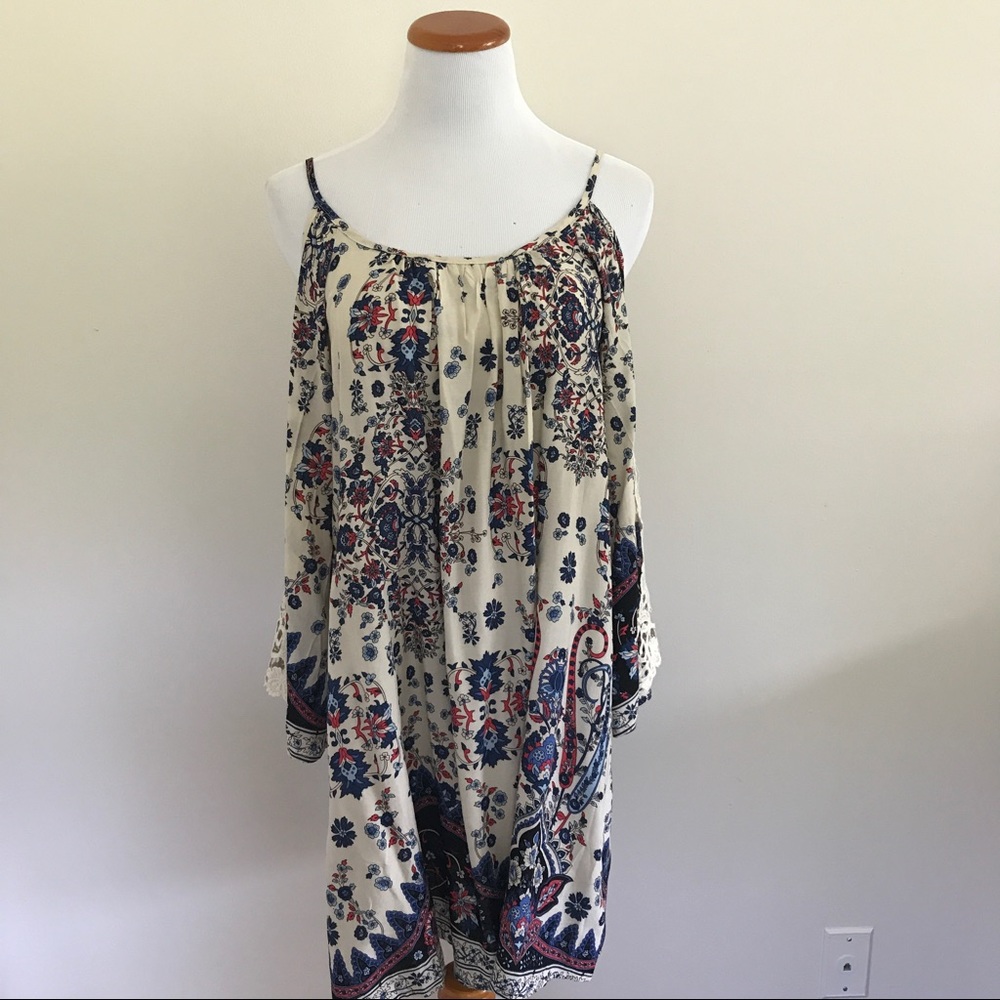 Umgee cold shoulder dress