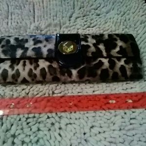 Big Buddha Leopard Print Clutch