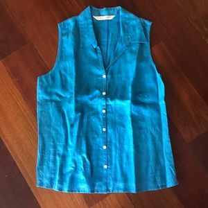 4/$25 Vibrant blue V-neck top