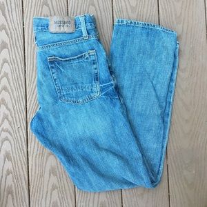 Men's Slim Straight Blue Jeans