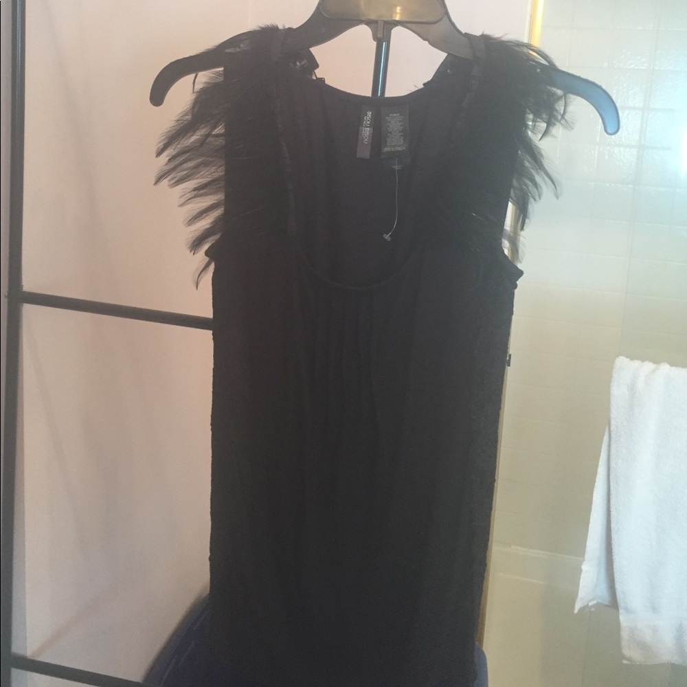 Bisou Bisou Fashion feather tank