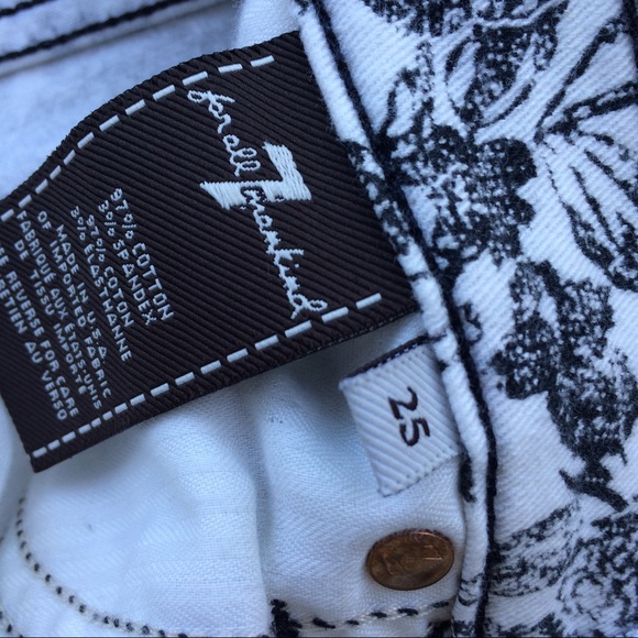 7 For All Mankind Skinny jeans in etched floral - Picture 4 of 4