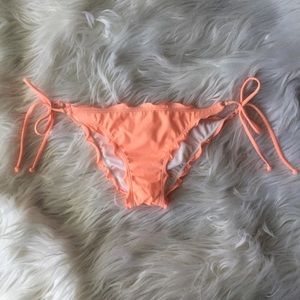 LA HEARTS neon peach cheeky bikini bottoms 💛